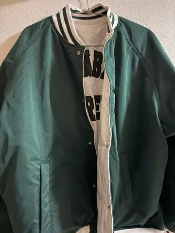 리버서블 와펜 바시티 자켓