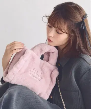 JILL by JILL STUART 플러피 토트백 핑크