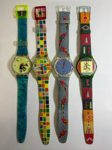 빈티지 Swatch 4개 세트