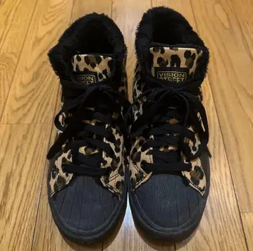 스니커즈 레오파드 무늬 23.5cm 레오파드 여성용 신발 VISION