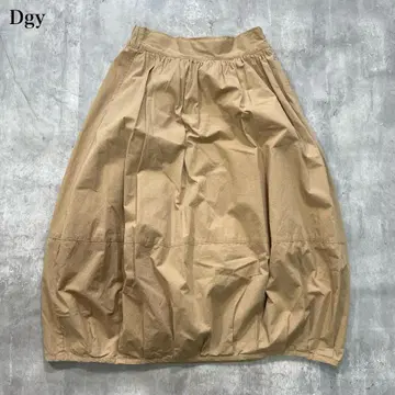 디지아이 [ M ] 롱 스커트 벌룬 실루엣 개더 드레이프 턱