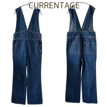 CURRENTAGE 데님 살로펫 오버롤 인디고 일본제 M