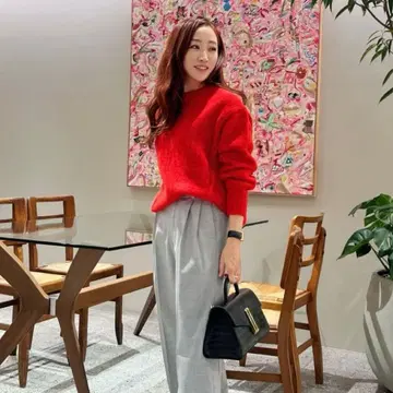 유나이티드 애로우즈 FLUFFY 크루넥 니트