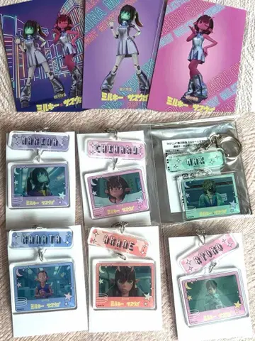 은하 특급 밀키 서브웨이 연결 키링 엽서