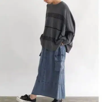 [ 새상품 ] CLOVE 자카드 돌먼 니트