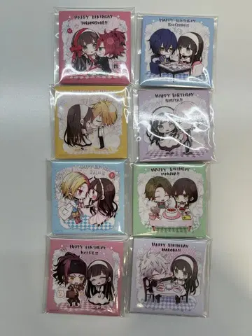 CLOCK ZERO 벌스데이 스퀘어 캔뱃지 8개 세트