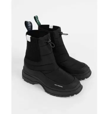 미사용 새상품 VEGE x nouer 스노우 부츠 BLACK 사이즈 36