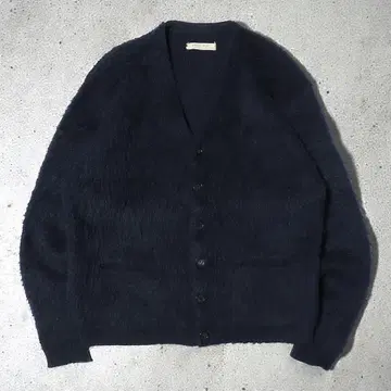 귀모발 60s REVERE 샤기 모헤어 가디건 VINTAGE 네이비
