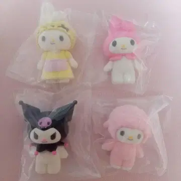 산리오 NETFLIX 마이멜로디&쿠로미 플로키 피규어 4세트