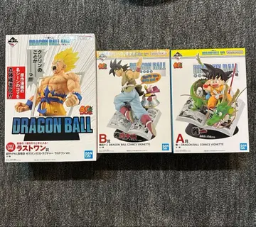 덤 포함 드래곤볼 40주년 제일복권 라스트원상 A상 B상 3체 세트