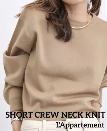 L'Appartement 라빠르망 숏 기장 크루넥 니트 현행