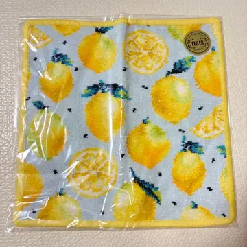 미개봉 LOVERARY FEILER 라브라리 레몬 도트 손수건