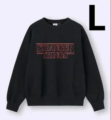 GU 기묘한 이야기 헤비웨이트 맨투맨 L 사이즈 블랙