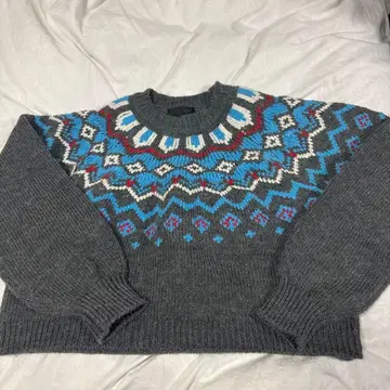 ZARA 자카드 니트 L 사이즈