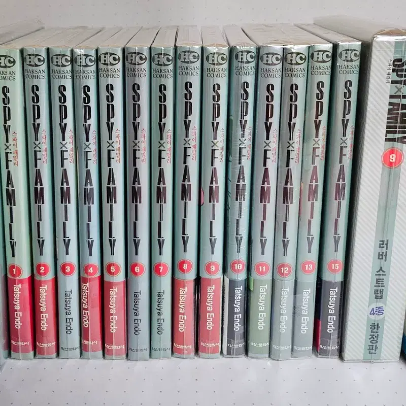 스파이 패밀리 1~15 초판 특전 일괄 (14권X)