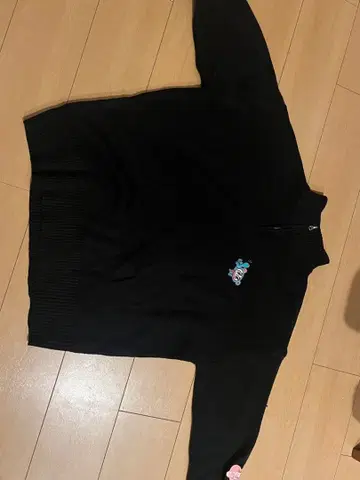 엔젤 블루 니트 집업