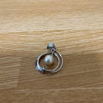 실버 펄 목걸이 탑