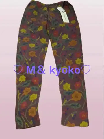 [미사용 새상품 택 포함] M.&KYOKO 꽃무늬 스패츠 멀티 컬러