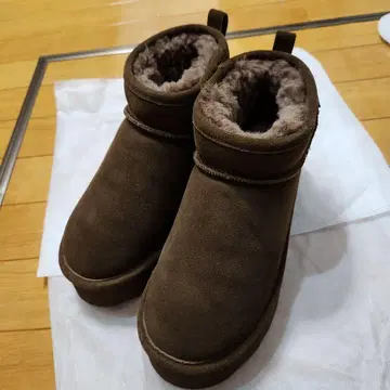 BEARPAW 브라운 숏부츠