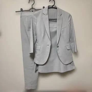 ORIHICA 화이트 그레이 자켓, 팬츠, 스커트 3종 세트