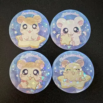 하무타로 리본 마후라 치비마루 캔뱃지 4개 세트