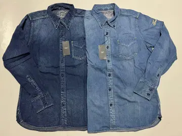 특가 TMT 데님 셔츠 라이트 인디고 XL