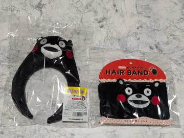 [ 새상품 구마모토 한정판 ] 쿠마몬 머리띠 & 헤어밴드 2세트