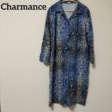 새상품급 Charmance 애니멀 무늬 셔츠 원피스