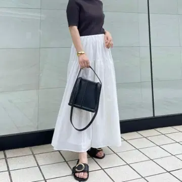 Mila owen 티어드 허리밴딩 볼륨 스커트 택 포함 미사용품