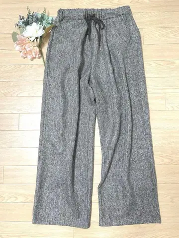 UNITED ARROWS 트위드 이지 팬츠 브라운 M