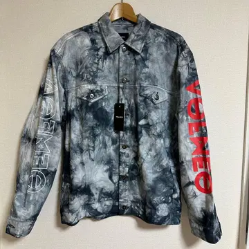 VOLNEO 타이다이 패턴 데님 자켓