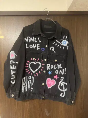 미카레미카레 그래픽 데님 자켓