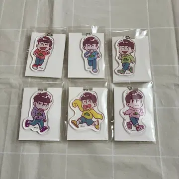 오소마츠 6쌍둥이 애니메이션 10주년 기념 아크릴 키링 6개 세트