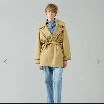 mii/자수 트렌치코트/THIRD MAGAZINE