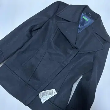 베네통 이탈리아제 P 코트 블랙 택 포함 새상품