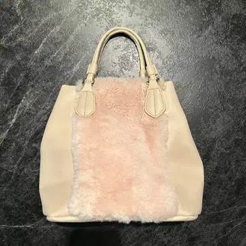 새상품 COOCO 쿠코 퍼 숄더백