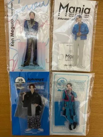 SnowMan 메구로 렌 아크릴 스탠드 4개 세트