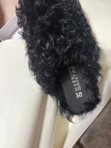 MASSIMO SANTINI 블랙 샌들 36