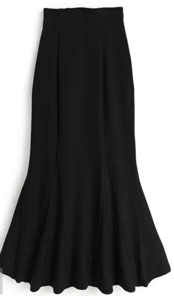 블랙 플레어 스커트