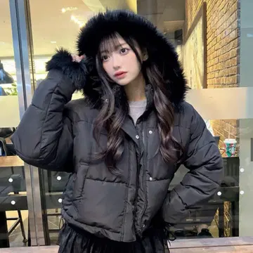 그레일 [ kd81 ] 멀티 Way 후드 부착 퍼 다운 자켓 블랙