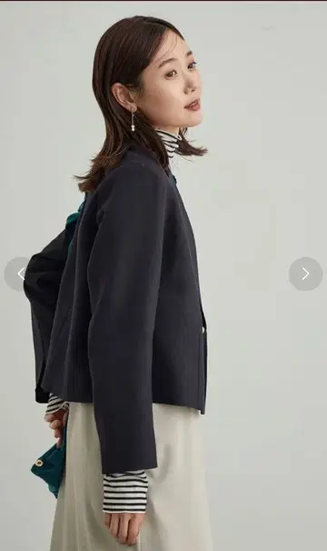 미사용 ROPE' PICNIC 테일러드 자켓 M 네이비 배송비 포함