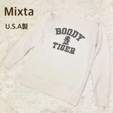 USA제 Mixta 미크스타 BOODY TIGER 맨투맨 아이보리