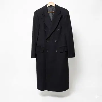 Schildt Modell 더블 브레스트 코트 블랙