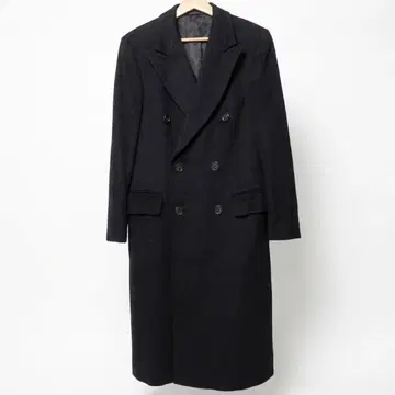 Schildt Modell 더블 브레스트 코트 블랙