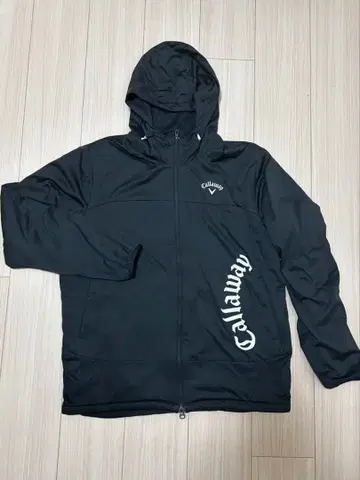 [ 컨디션 최상 ] 캘러웨이 골프웨어 풀 집업 후디 블랙 XL 로고