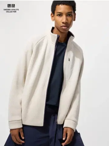 새상품 UNIQLO 니트 플리스 자켓 유니클로 M