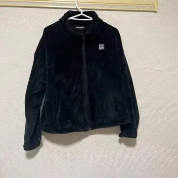 블랙 M 플리스 자켓 마리콴트