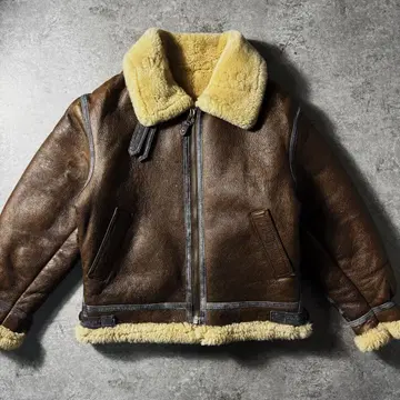 [ 초레어 ] 명작 90s 리얼 무스탕 B-3 가죽 자켓