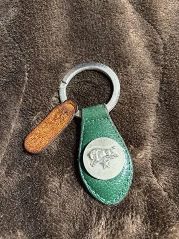 IL BISONTE 가죽 키링 그린 키링