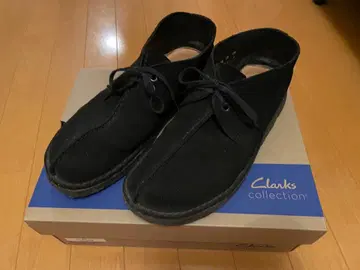 Clarks 블랙 스웨이드 신발 클락스